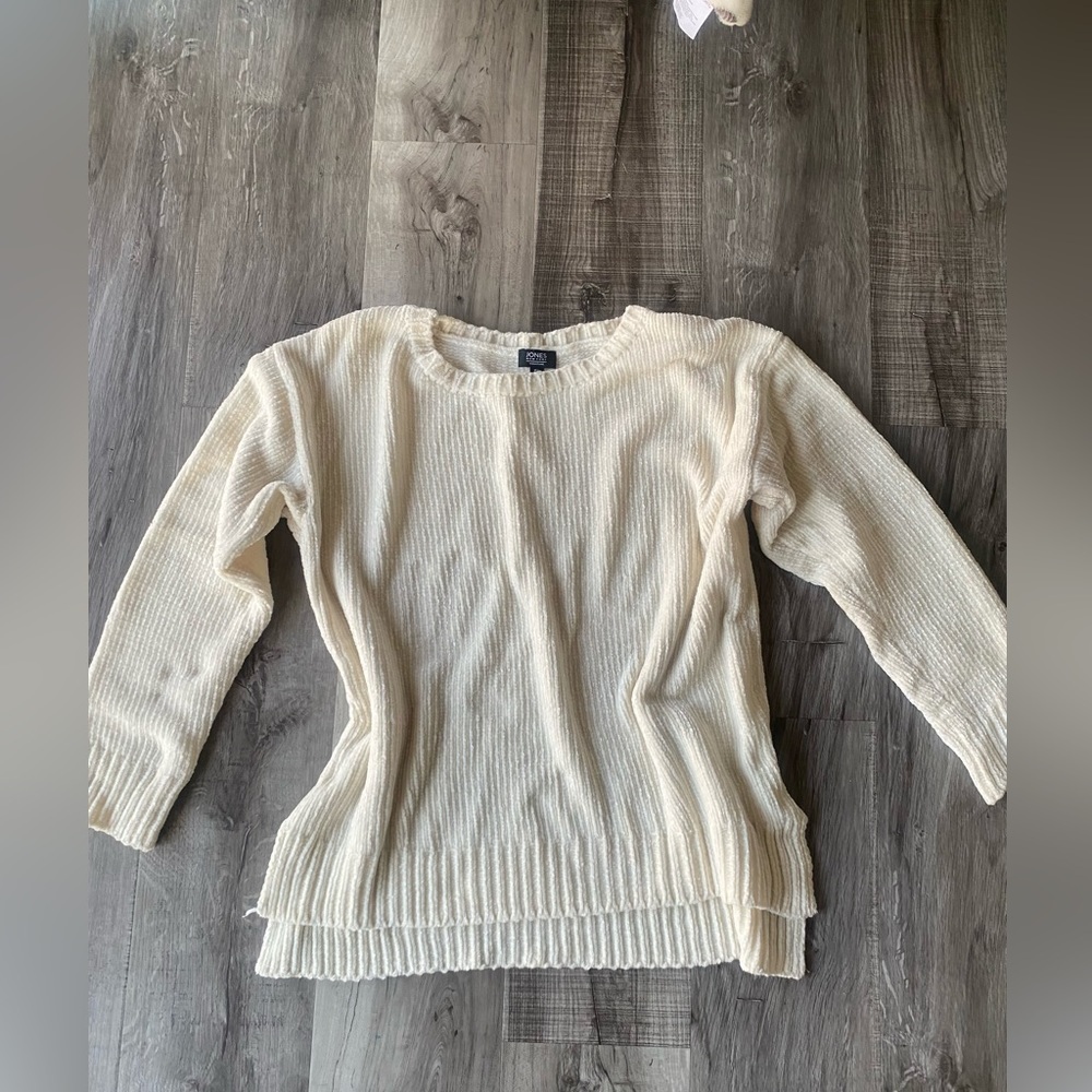 New York Jones Beige Women’S Pullover Sweatshirt Size X Large